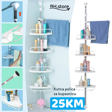 Učitajte sliku u preglednik galerije, KUTNA POLICA ZA KUPAONU
