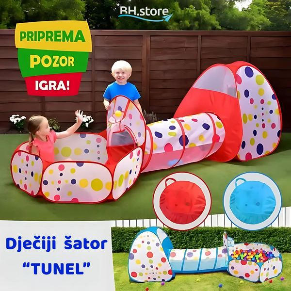 Dječiji šator "TUNEL"