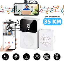 Učitajte sliku u preglednik galerije, Pametno WiFi video zvono

