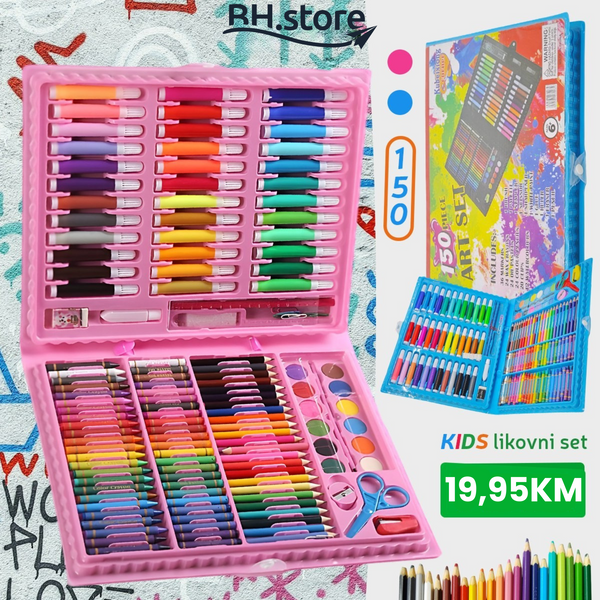 150-dijelni Deluxe likovni set