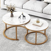 Učitajte sliku u preglednik galerije, Elegantni okrugli stolići za kafu - Set 2u1
