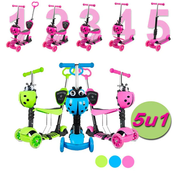 Bubamara 5u1 Dječji Romobil